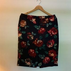 Floral merona skirt sz10